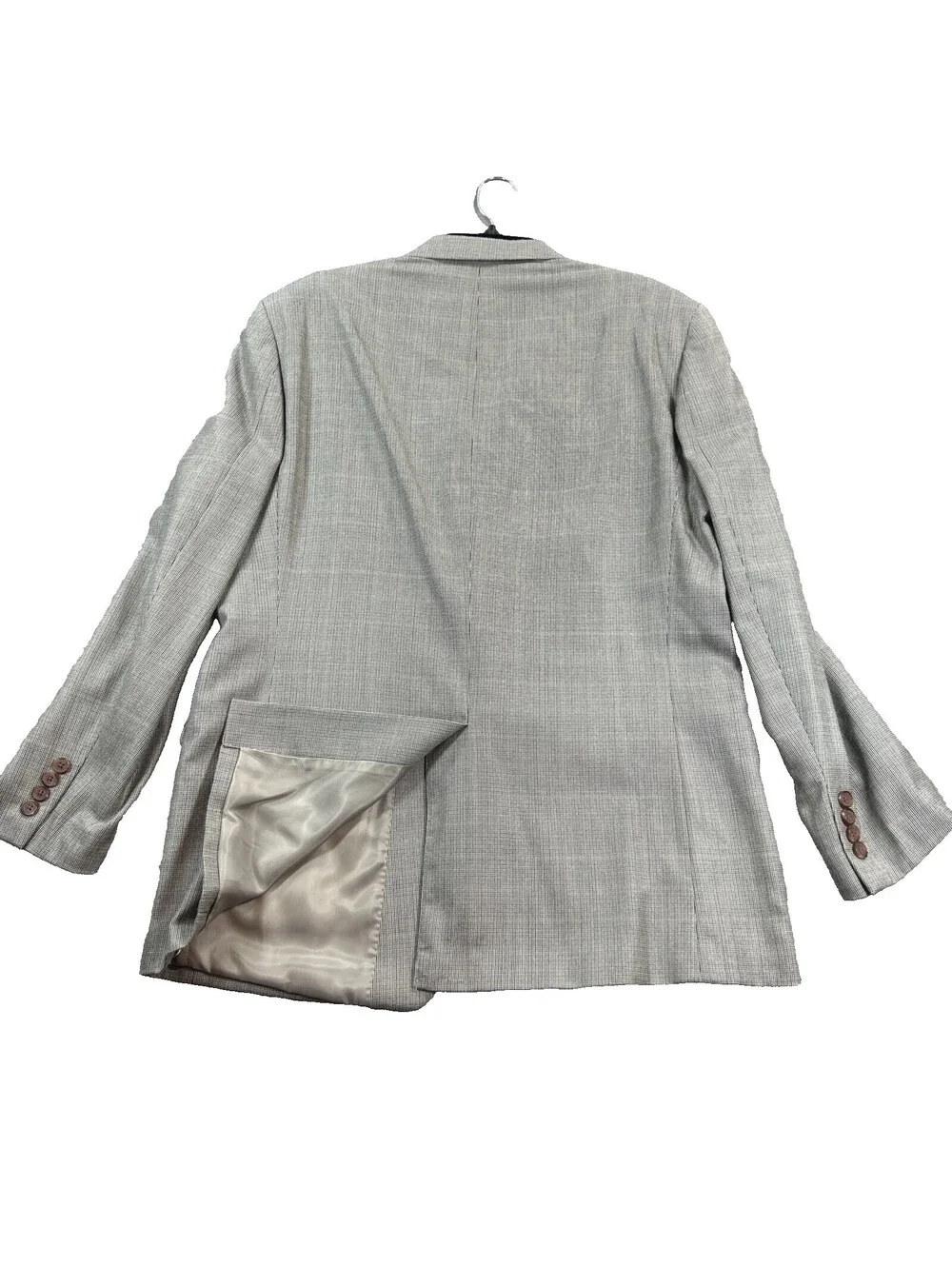 Ralph Lauren 43R Men’s Gray Silk & Wool Blazer 2 Button Business Casual Formal